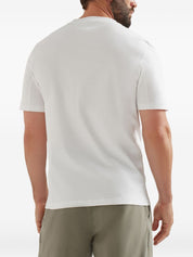 Brunello Cucinelli T-shirts and Polos White cotton print