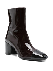 CAREL PARIS Brown Patent Ankle Boots