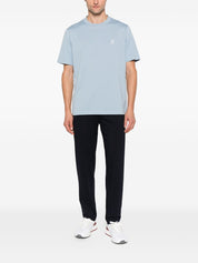 Brunello Cucinelli T-shirts and Polos Clear Blue cotton crewneck