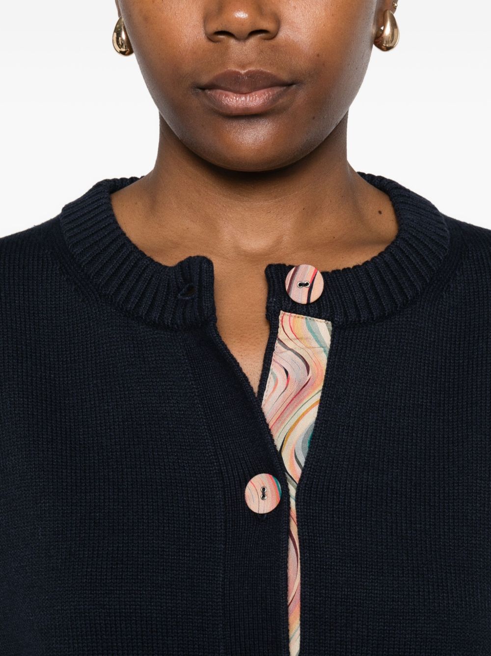 PS By Paul Smith Blue Sweater Cardigan — Women’s Topwear