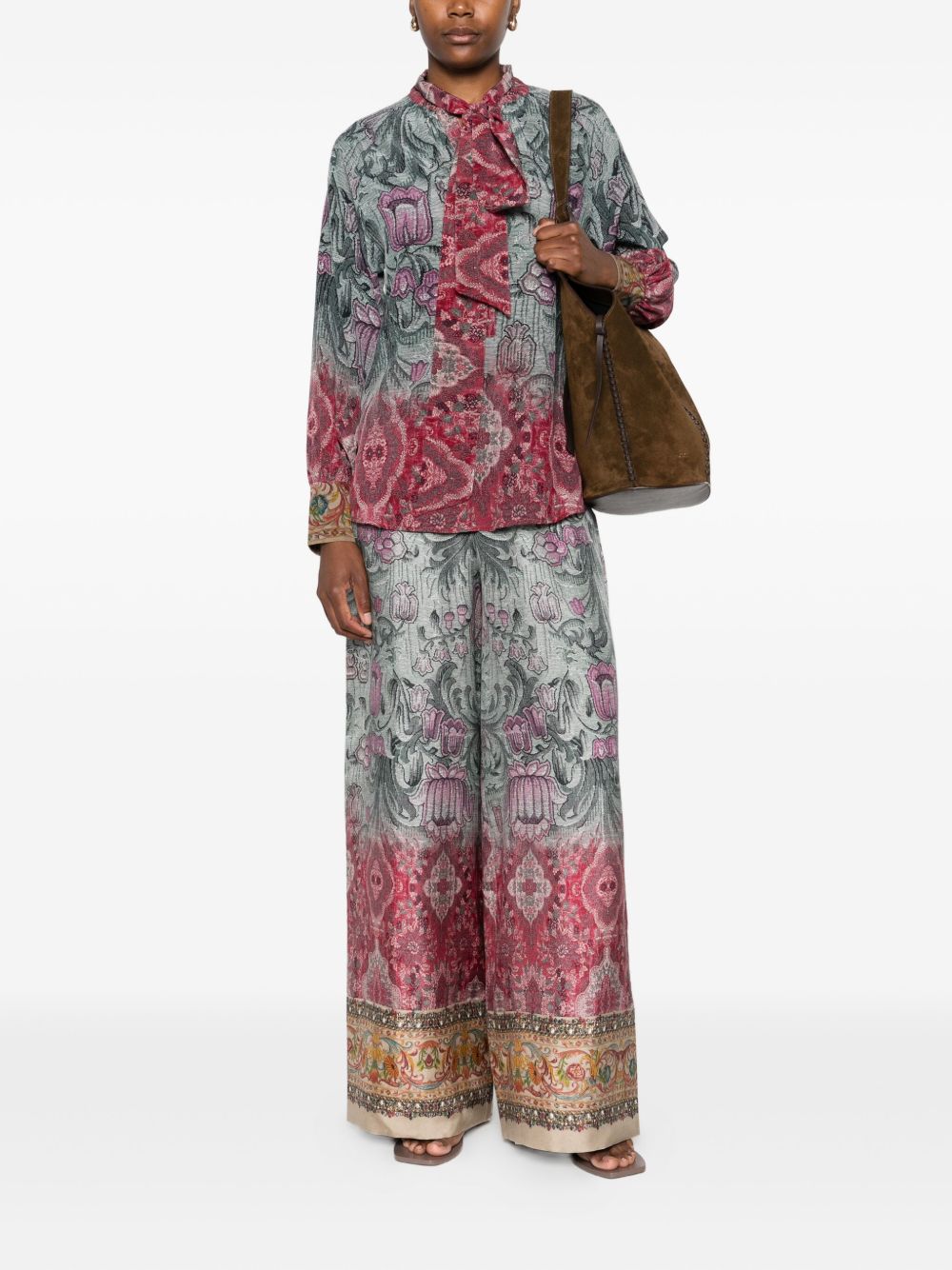 Chemises Pierre Louis Mascia en soie multicolore