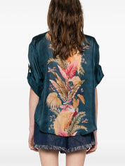 Chemises Zimmermann Chemise en soie bleue