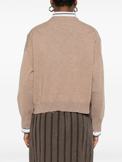 Brunello Cucinelli Brown Cashmere Crewneck Sweater