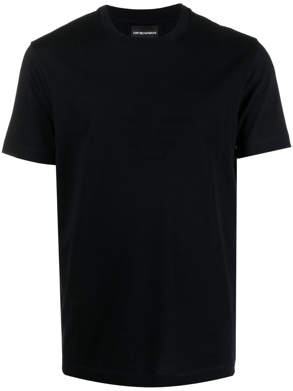 Emporio Armani T-shirts and Polos Blue cotton logo tee