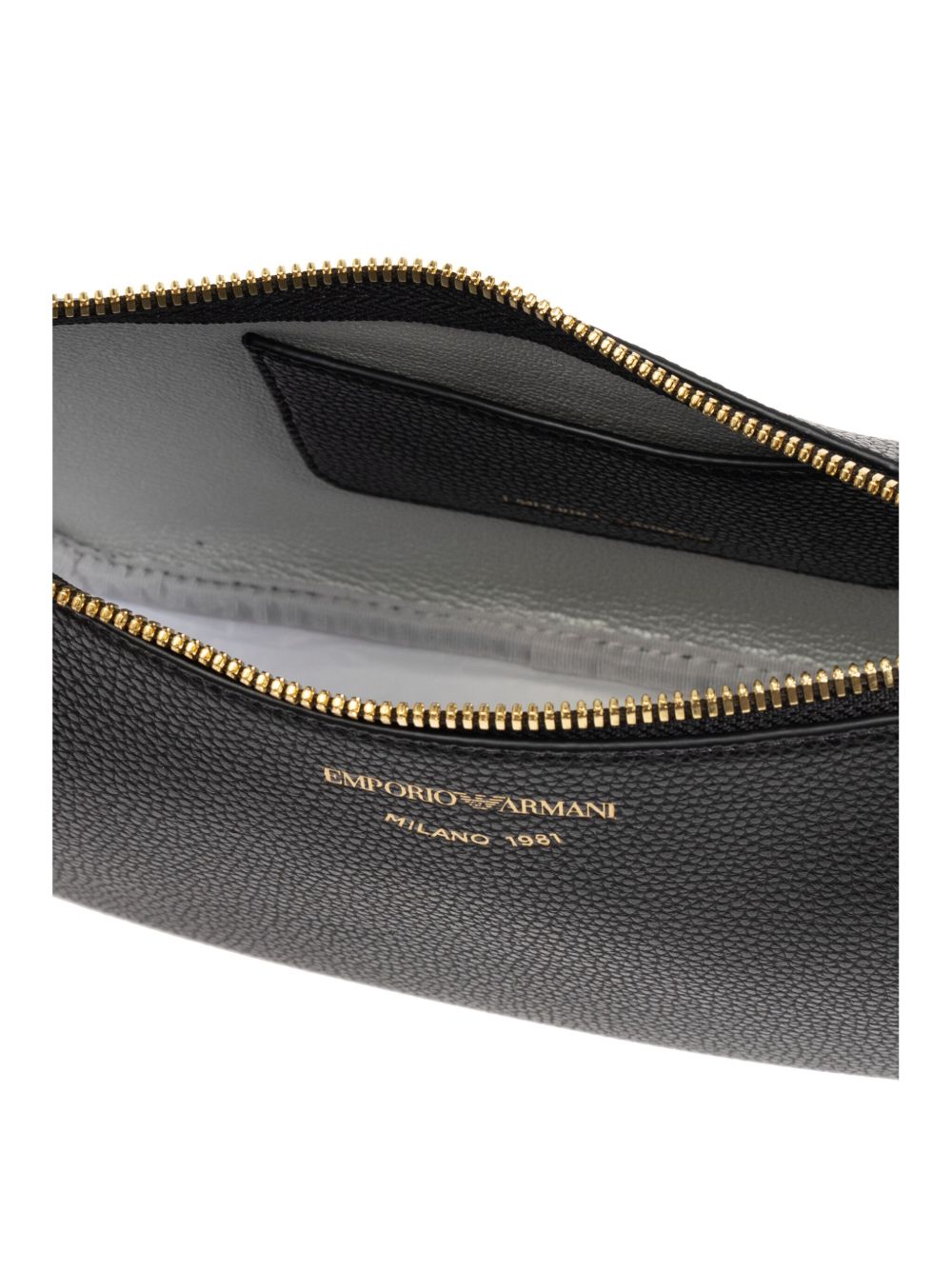 Emporio Armani Bags.. Black faux leather baguette bag