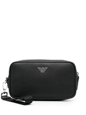 Emporio Armani Wallets Black textured leather