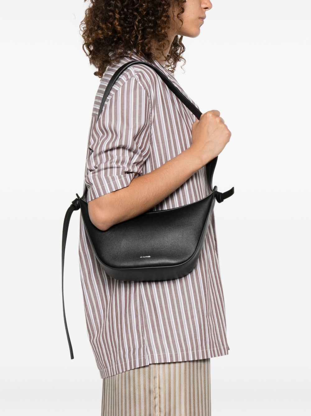 Jil Sander Bags.. Black leather crossbody bag
