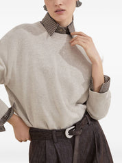 Brunello Cucinelli Cashmere Sweater — Beige Crewneck