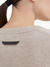 Brunello Cucinelli Cashmere Sweater — Beige Crewneck