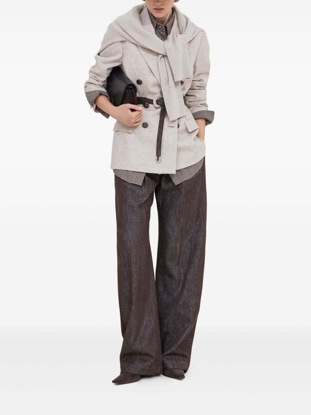 Brunello Cucinelli Cashmere Sweater — Beige Crewneck