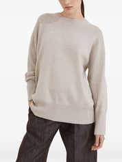 Brunello Cucinelli Cashmere Sweater — Beige Crewneck