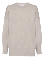 Brunello Cucinelli Cashmere Sweater — Beige Crewneck