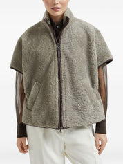 Brunello Cucinelli Brown Jacket — Tailored Comfort, Satin Finish