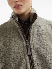Brunello Cucinelli Brown Jacket — Tailored Comfort, Satin Finish