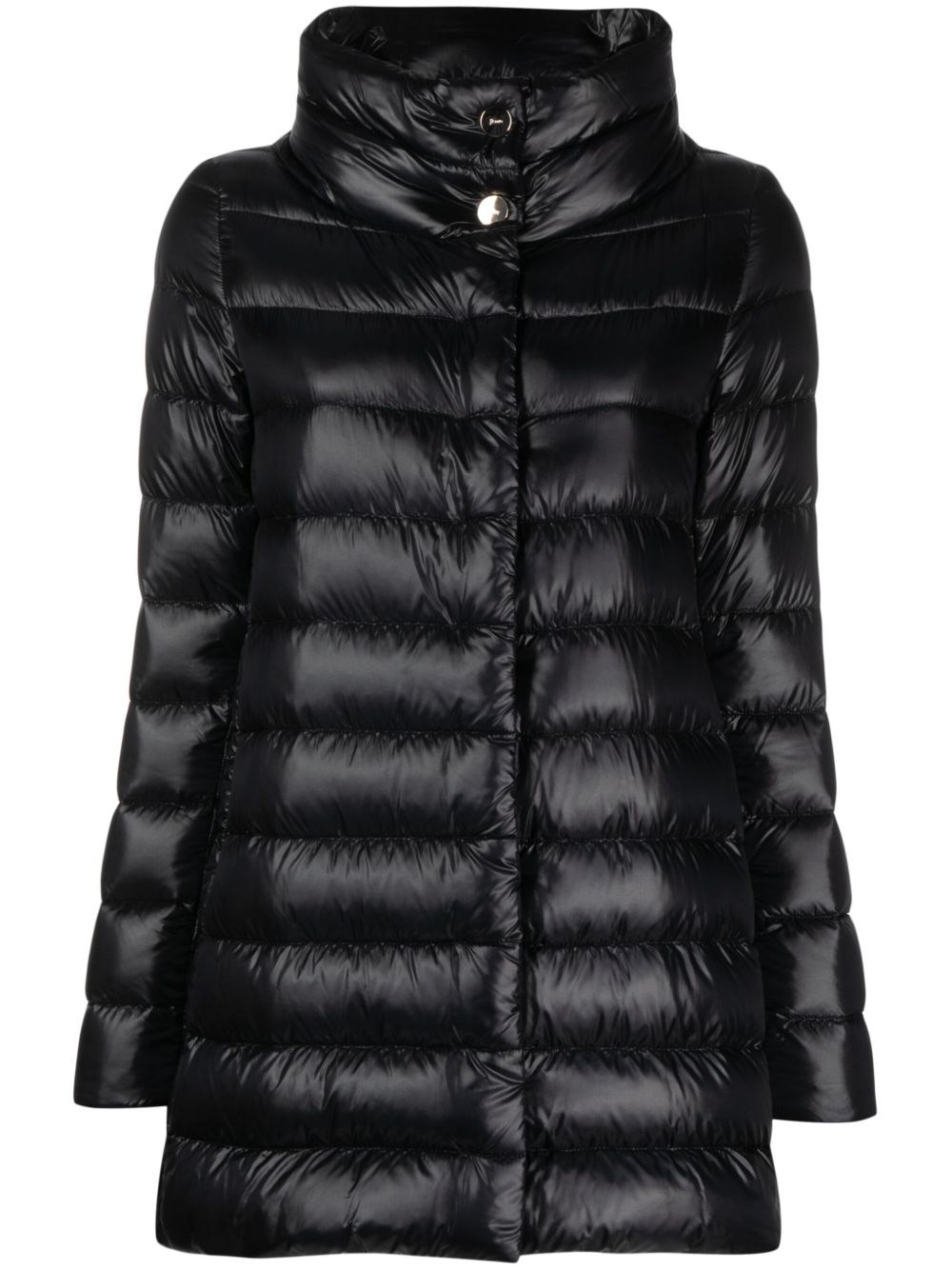 Herno Coats Black midi down jacket