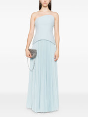Robe longue bustier bleu clair Solace London