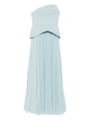Robe longue bustier bleu clair Solace London