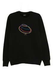 PS By Paul Smith Sweaters Black — Regular-Fit Cotton Sweatshirt
