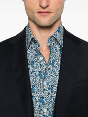 Paul Smith Shirts Clear Blue — Tailored Printed Shirt