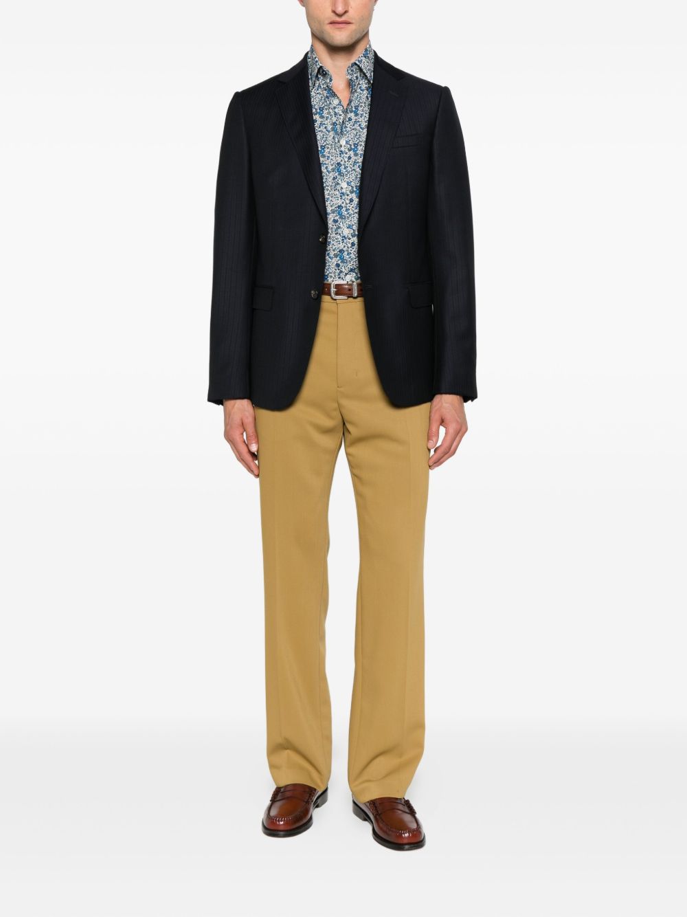 Paul Smith Shirts Clear Blue — Tailored Printed Shirt