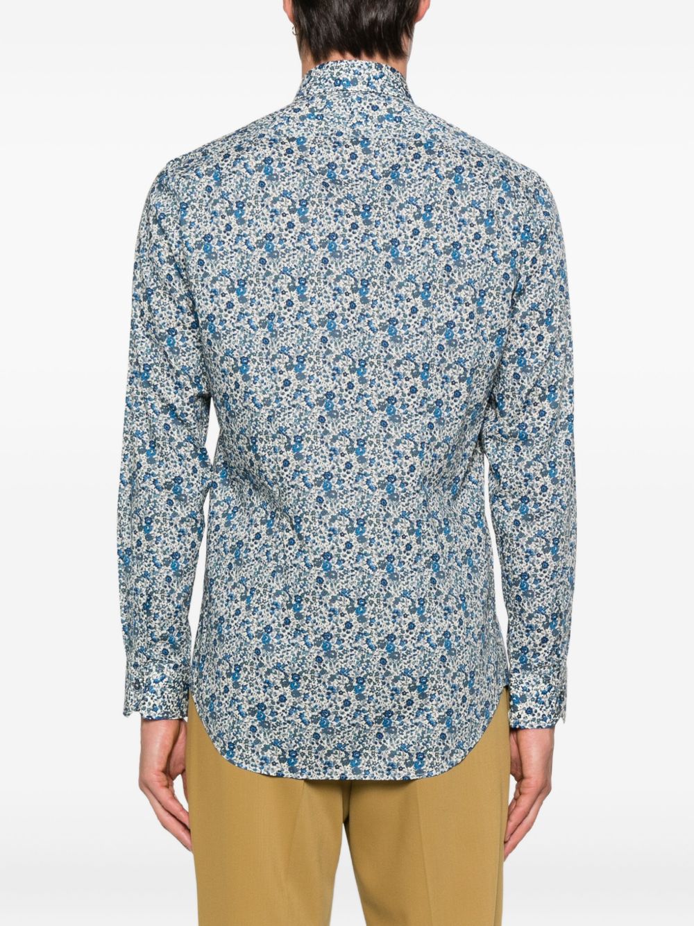 Paul Smith Shirts Clear Blue — Tailored Printed Shirt