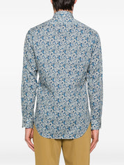 Paul Smith Shirts Clear Blue — Tailored Printed Shirt