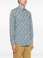 Paul Smith Shirts Clear Blue — Tailored Printed Shirt