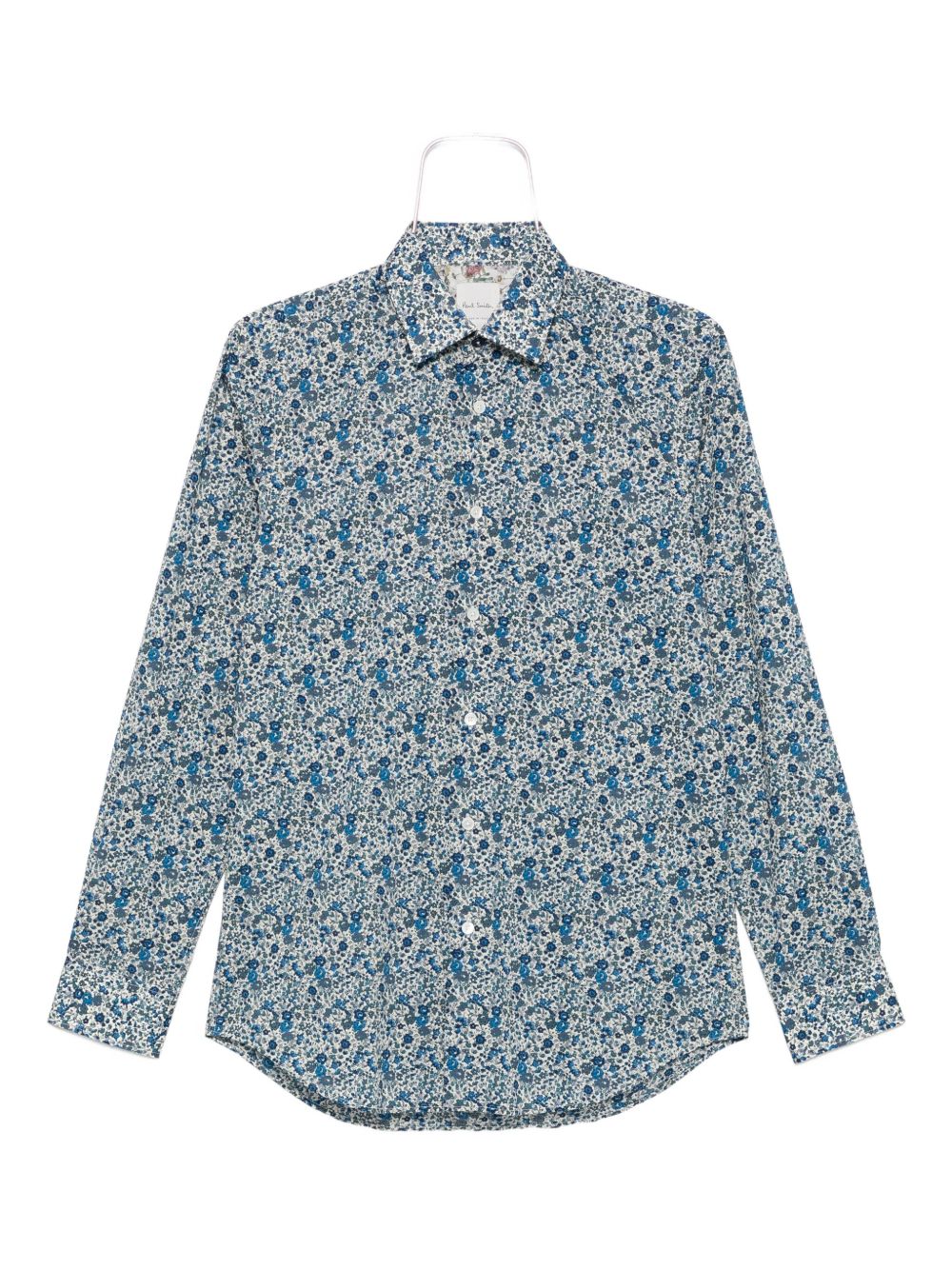 Paul Smith Shirts Clear Blue — Tailored Printed Shirt