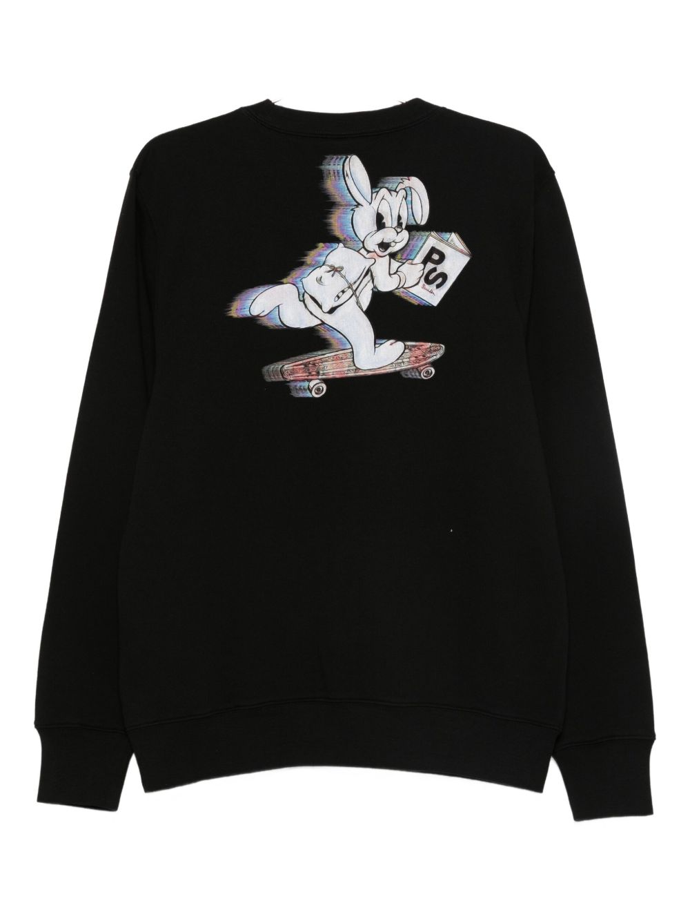 PS By Paul Smith Sweaters Black — Regular-Fit Cotton Sweatshirt