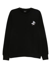 PS By Paul Smith Sweaters Black — Regular-Fit Cotton Sweatshirt