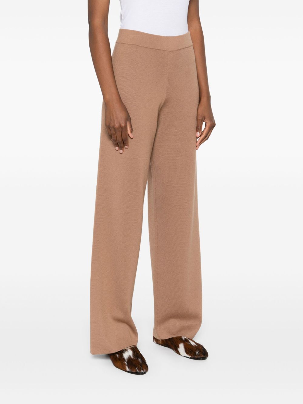 Fabiana Filippi Camel Wool Trousers — Tailored Straight Fit
