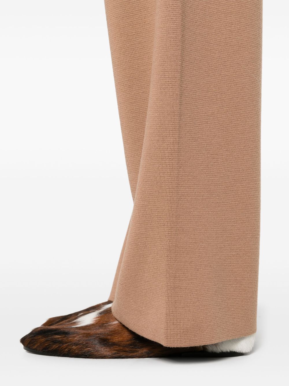 Fabiana Filippi Camel Wool Trousers — Tailored Straight Fit