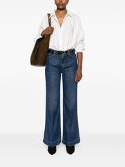 Seven Jeans Bleu taille haute court