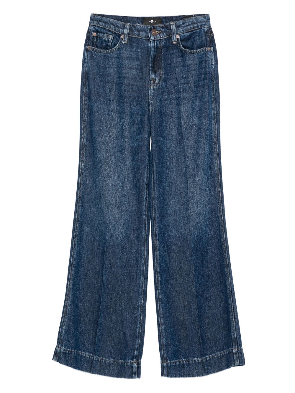 Seven Jeans Bleu taille haute court