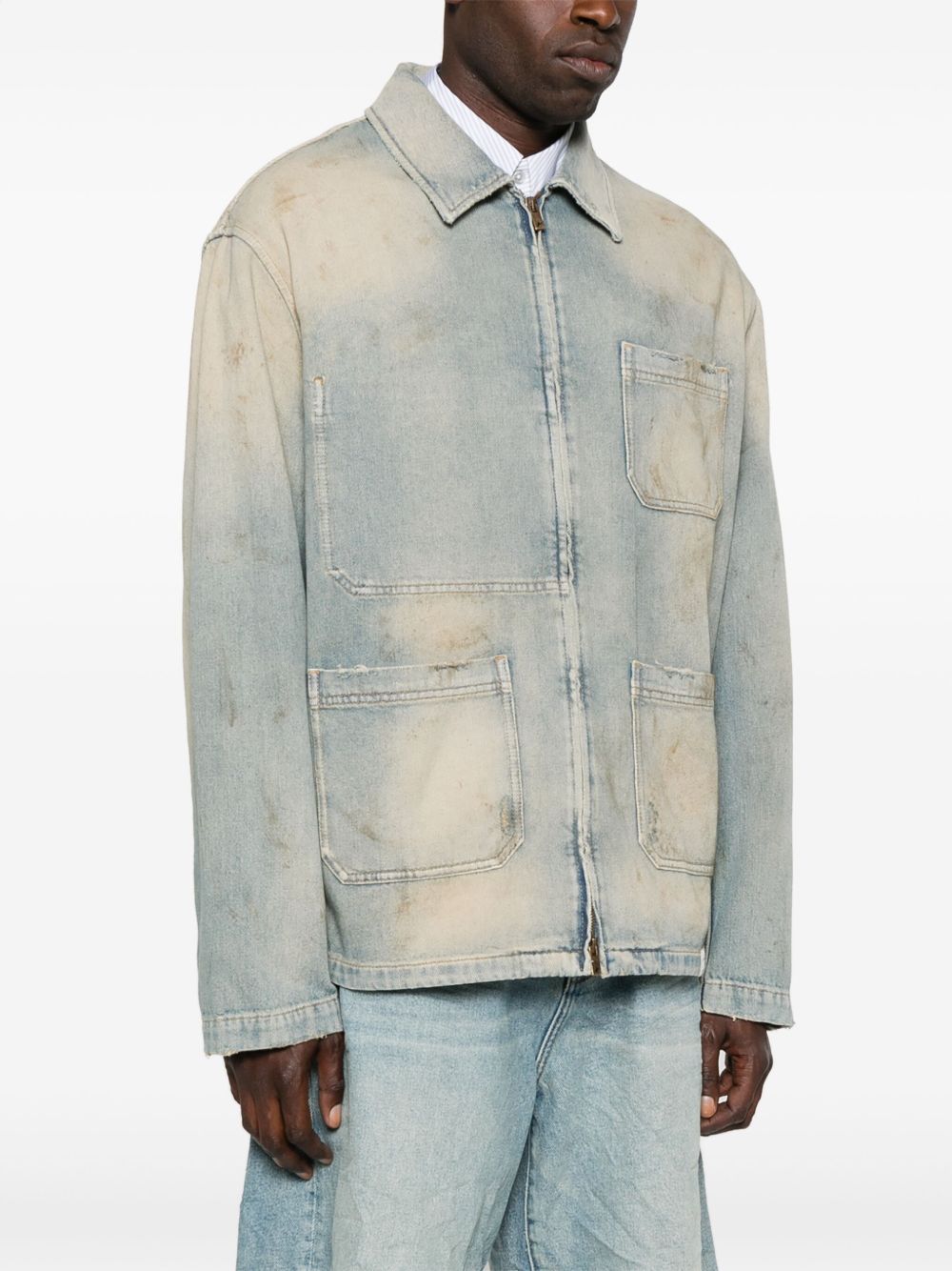 Golden Goose Coats Clear Blue denim jacket