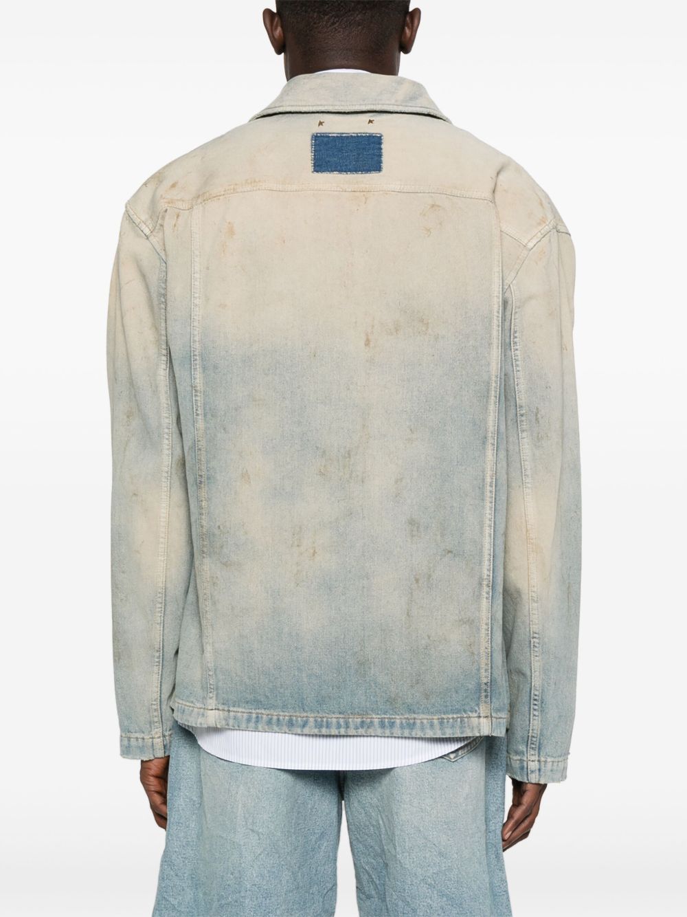 Golden Goose Coats Clear Blue denim jacket