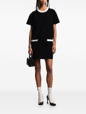 Emporio Armani Dresses Black — Short Ribbed Dress