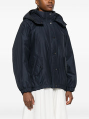 Brunello Cucinelli Coats Blue hooded down jacket