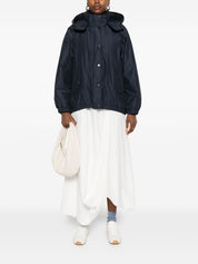 Brunello Cucinelli Coats Blue hooded down jacket