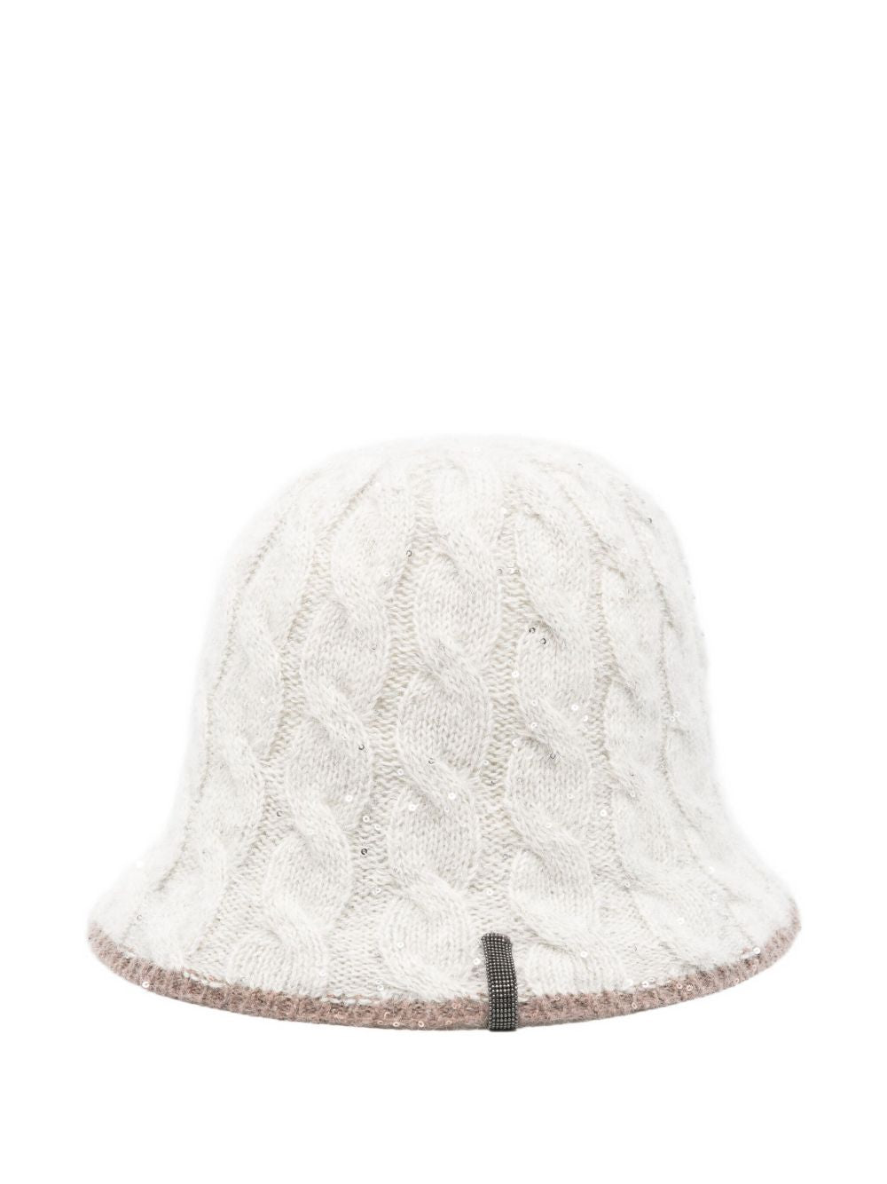 White Wool Cloche Hat — Brunello Cucinelli