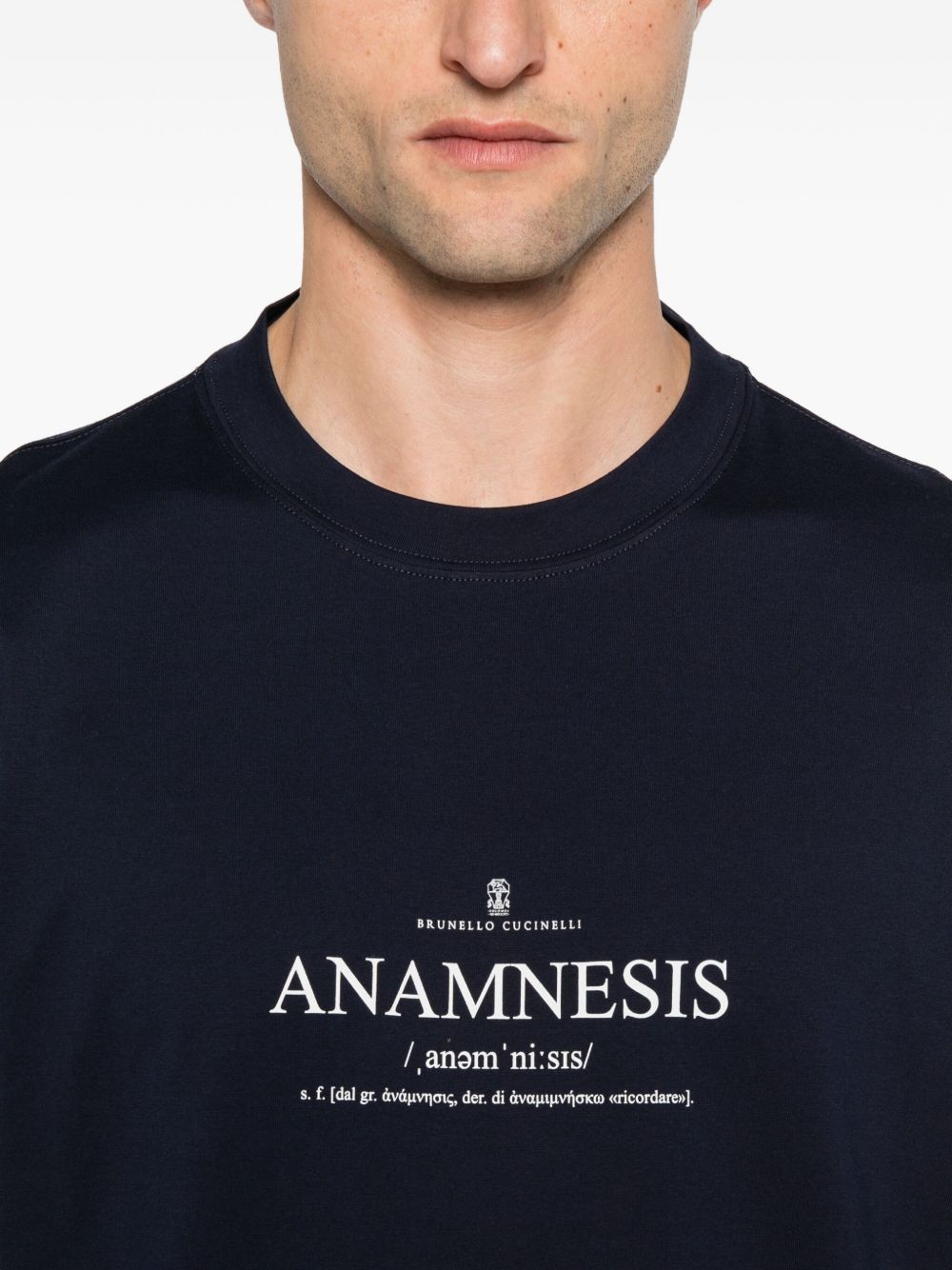 Brunello Cucinelli T-shirts and Polos in Cotton Blue