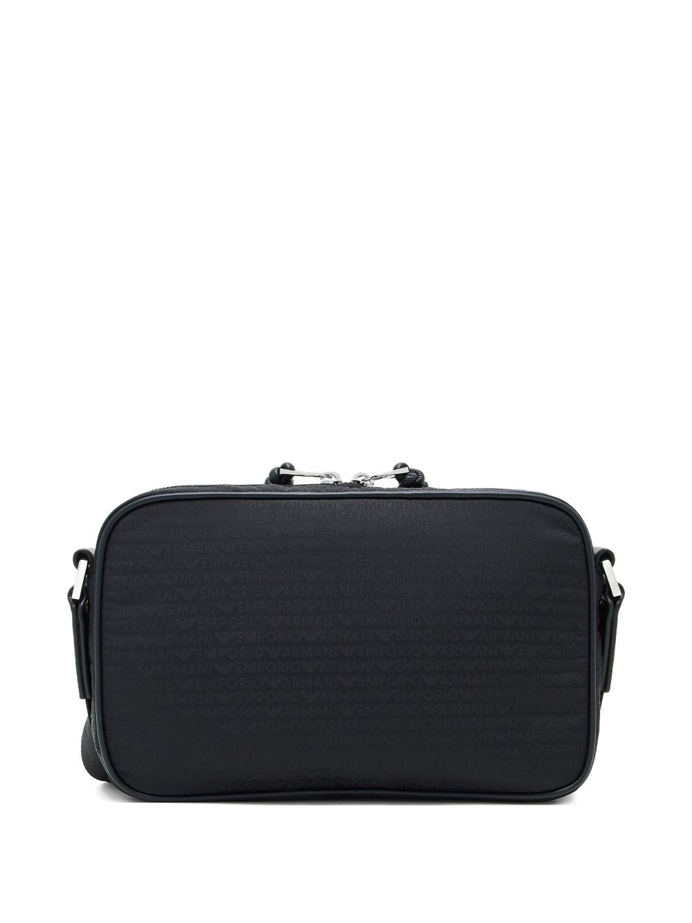 Sac messager à bandoulière avec plaque logo Emporio Armani