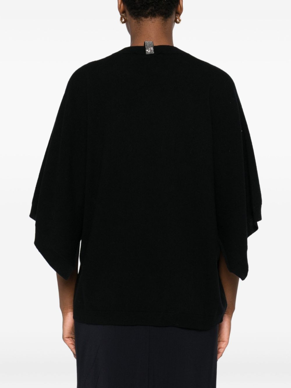 Black Cashmere-Wool Top — Fabiana Filippi