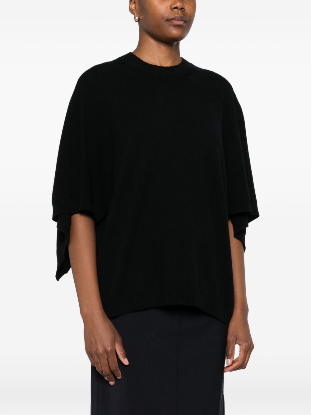 Black Cashmere-Wool Top — Fabiana Filippi