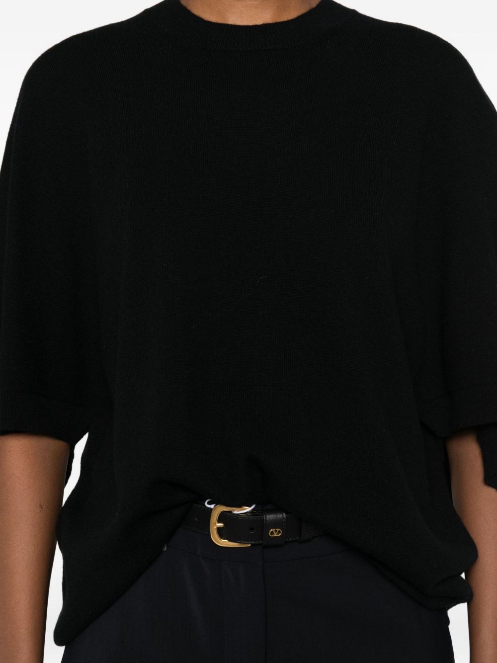 Black Cashmere-Wool Top — Fabiana Filippi