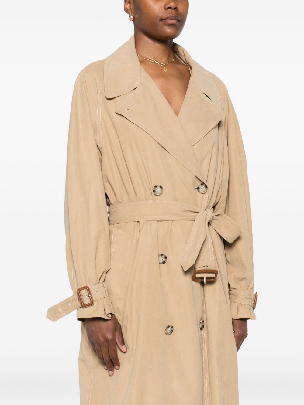 Isabel Marant beige belted trench coat