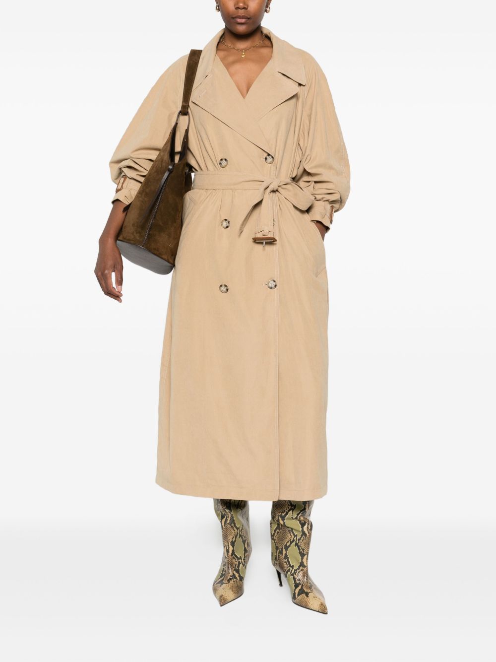 Isabel Marant beige belted trench coat