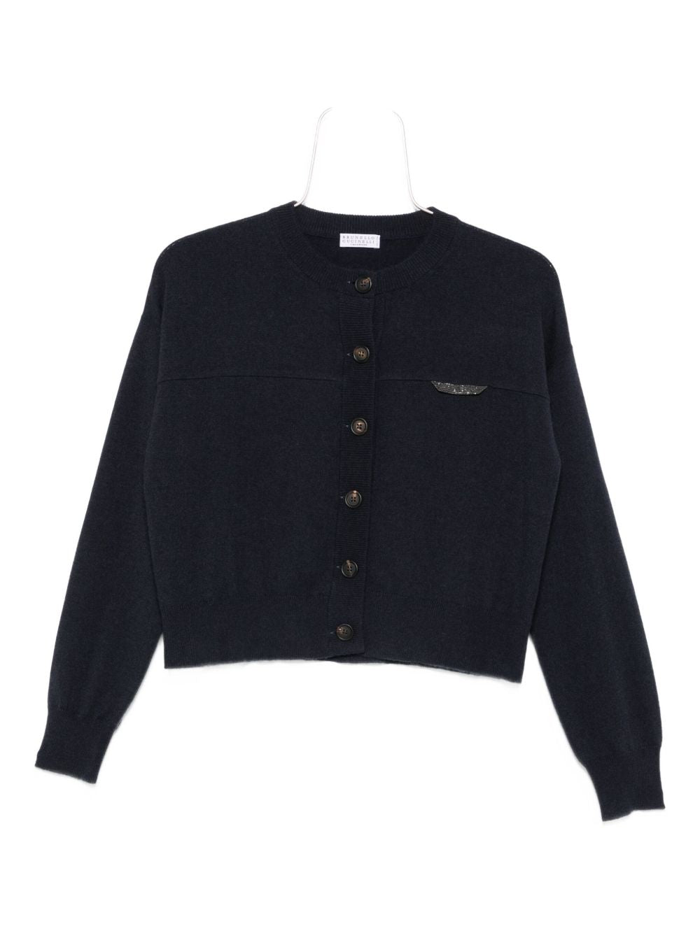 Suéteres Brunello Cucinelli Cárdigan de cachemira azul