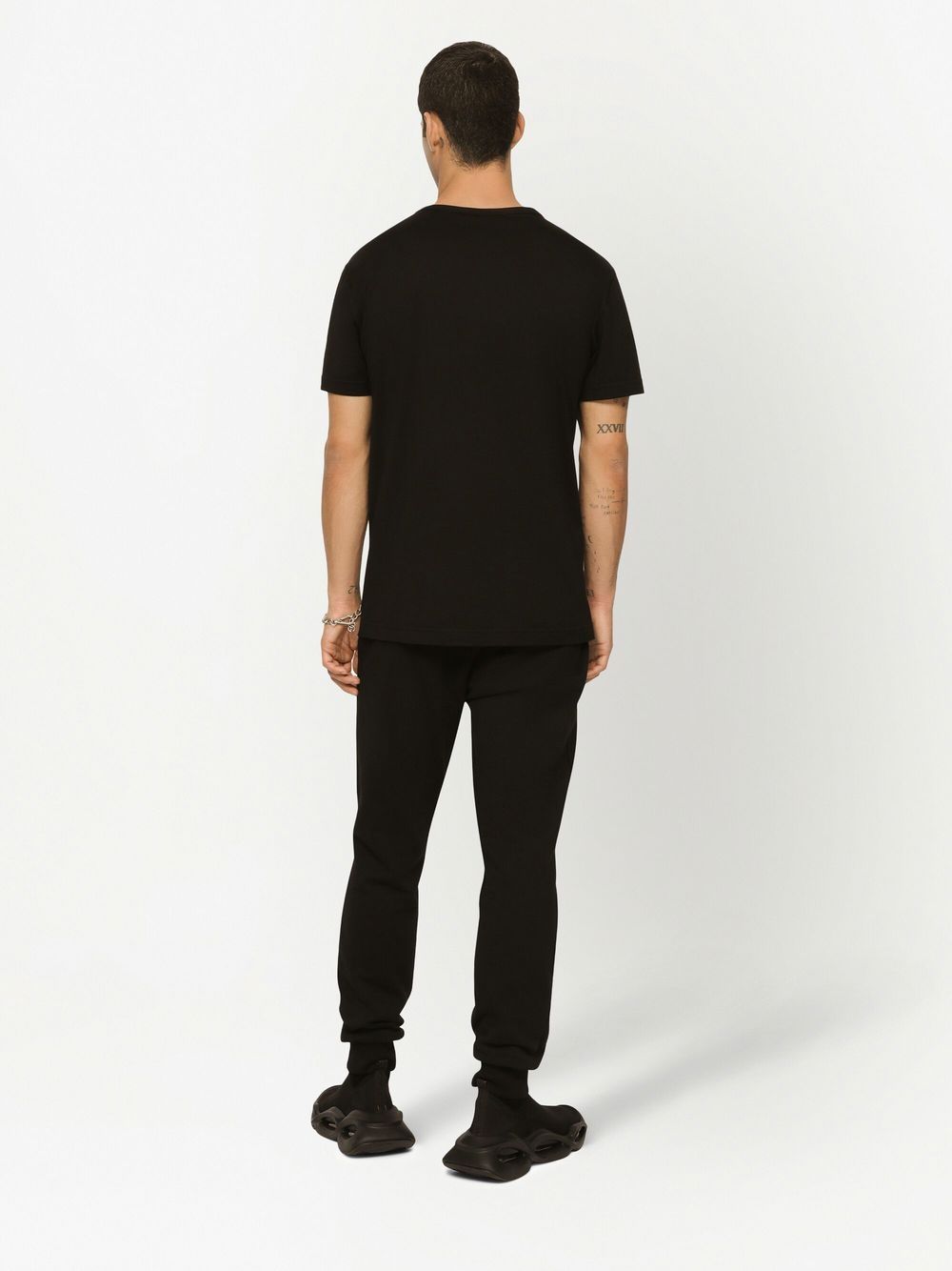 Dolce & Gabbana T-shirts and Polos Black cotton logo tee