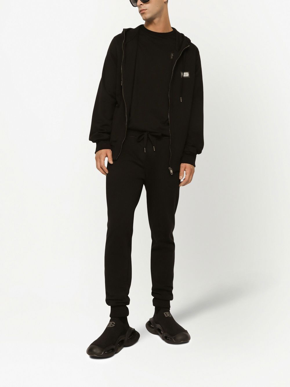 Dolce & Gabbana T-shirts and Polos Black cotton logo tee